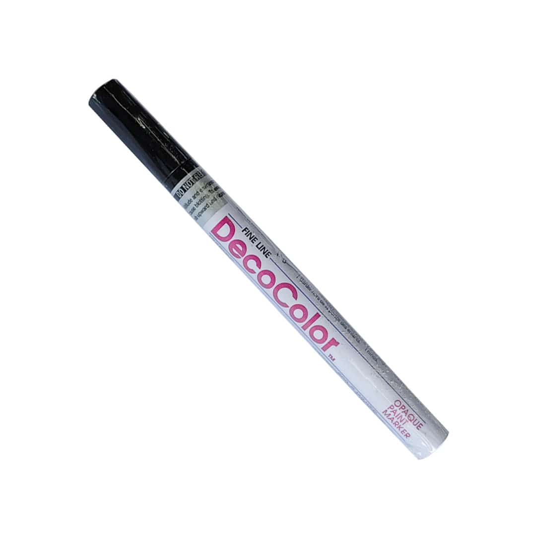 MARVY UCHIDA BLACK Deco Color Fine Line Opaque paint Marker