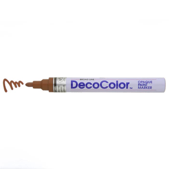 MARVY UCHIDA BROWN Deco Color Broad Line Opaque paint Marker