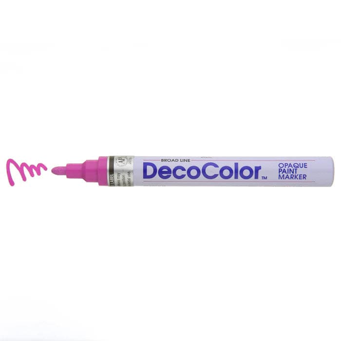 MARVY UCHIDA PINK Deco Color Broad Line Opaque paint Marker