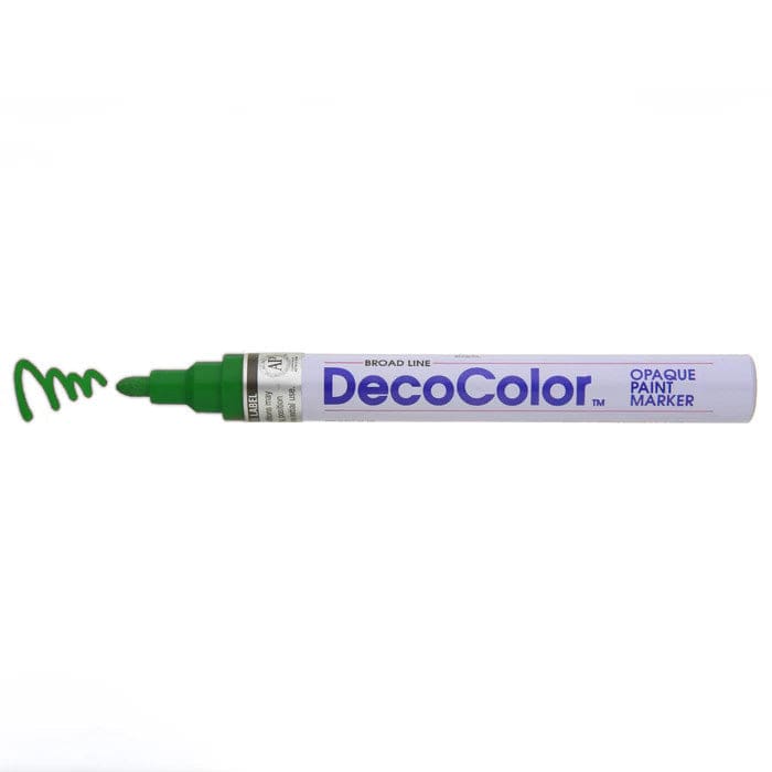 MARVY UCHIDA GREEN Deco Color Broad Line Opaque paint Marker