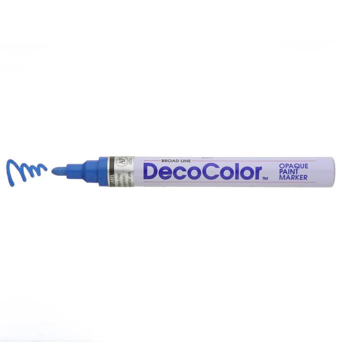 MARVY UCHIDA BLUE Deco Color Broad Line Opaque paint Marker