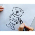 MARVY UCHIDA MARKER PEN Black Transfer Pen