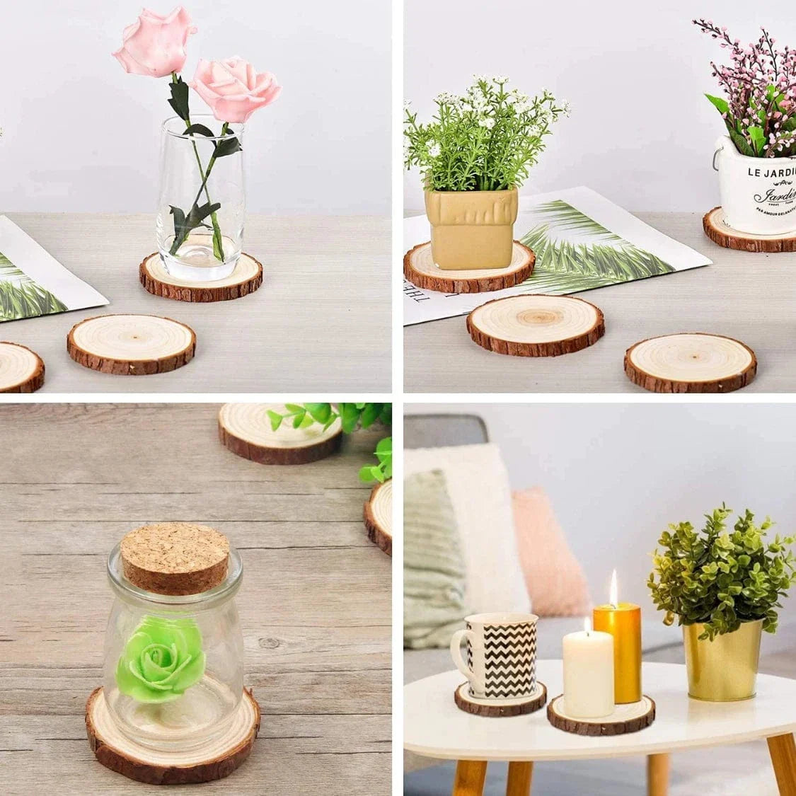 Crafteria Natural Wooden Coaster