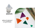 My Store Silicon Mould 20mm CRYSTAL PYRAMIND MOULD