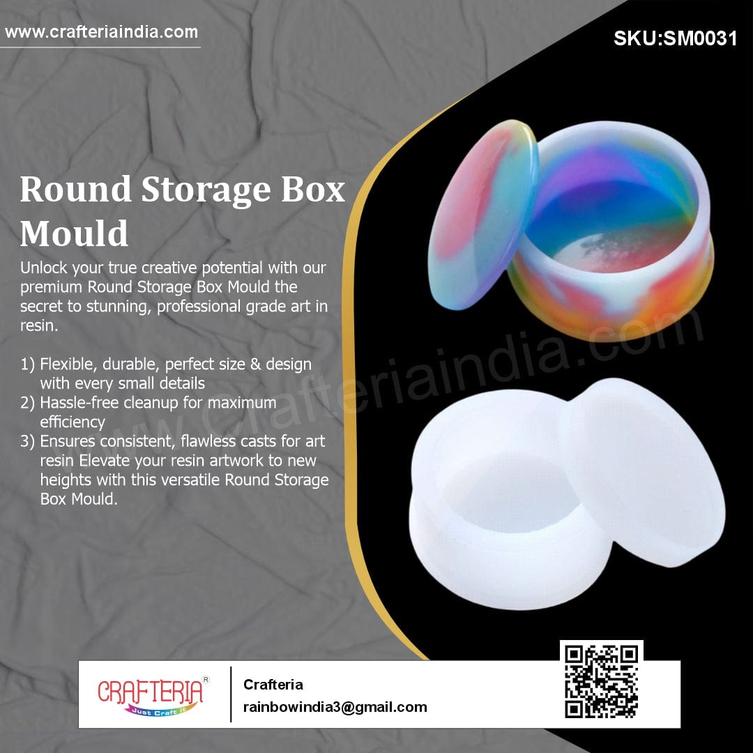 My Store Silicon Mould Round Storage Box Mould