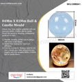 My Store Silicon Mould 84Mm X 83Mm Ball & Candle Mould