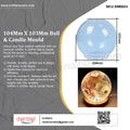 My Store Silicon Mould 104Mm X 103Mm Ball & Candle Mould