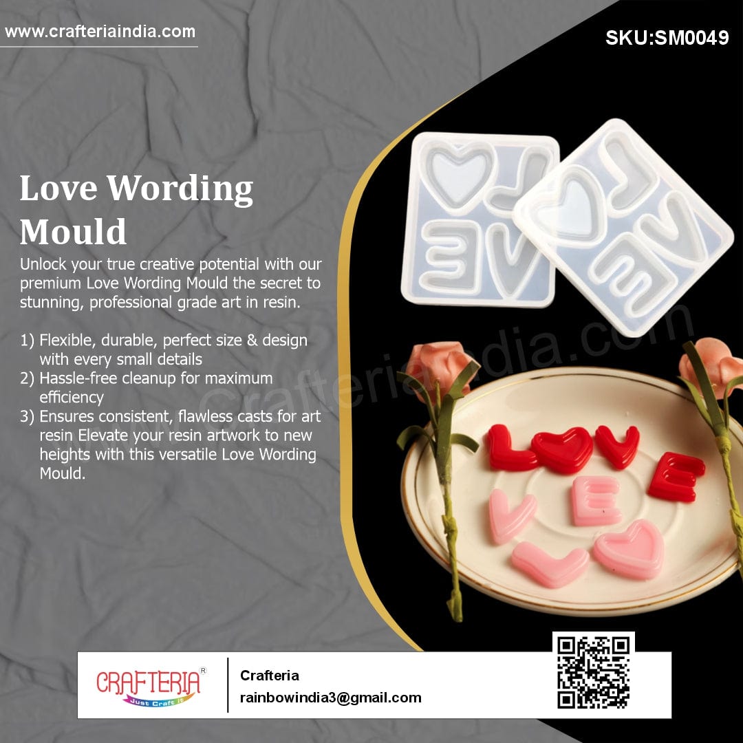 My Store Silicon Mould Love Wording Mould