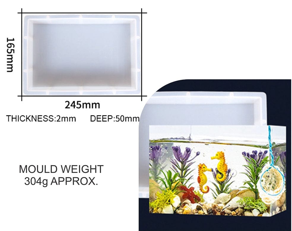 My Store Silicon Mould RECTANGLE DEEP CASTING MOULD