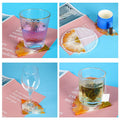 My Store Silicon Mould 4 CAVITY PIZZA WAVE COASTER MOULD