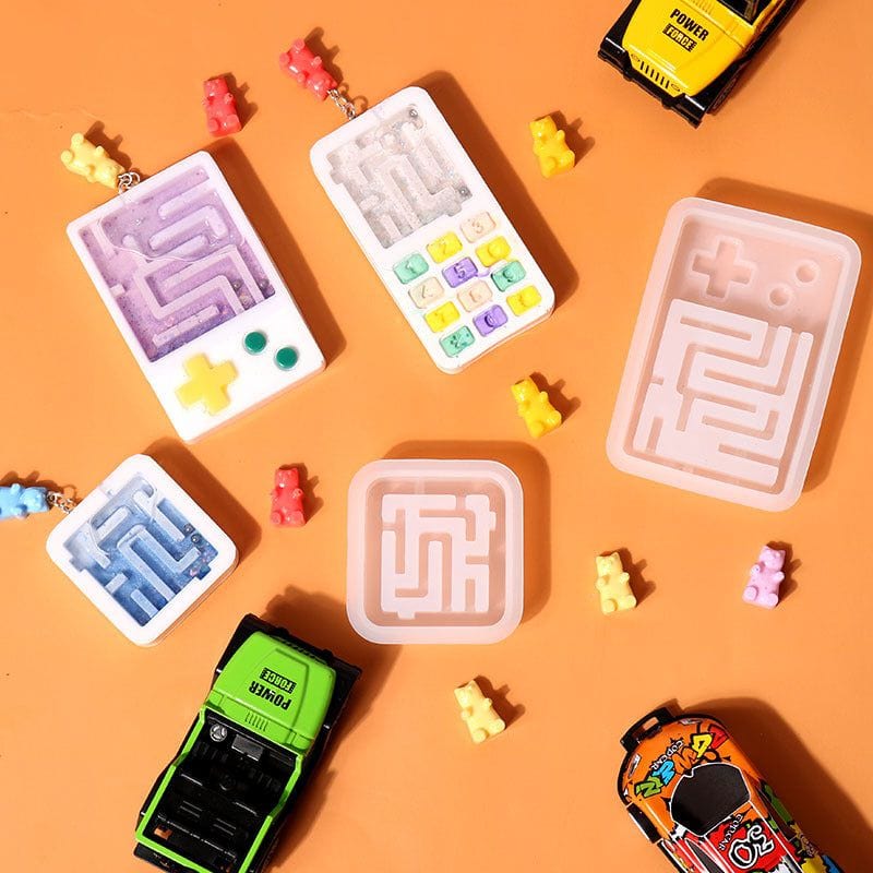 My Store Silicon Mould Mini Mobile Style Labyrinth Game Mould