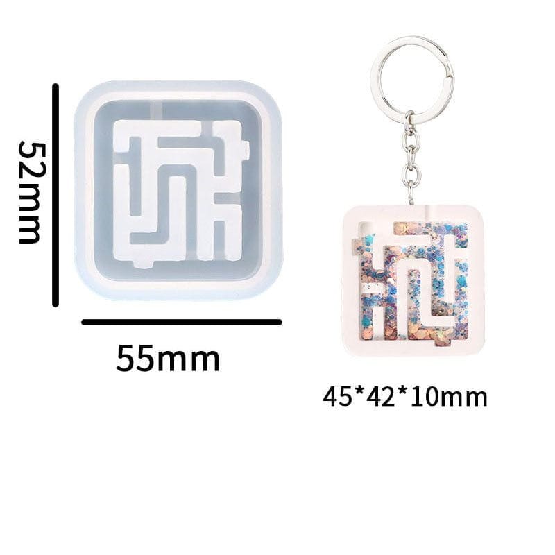 My Store Silicon Mould Mini Labyrinth Game Mould