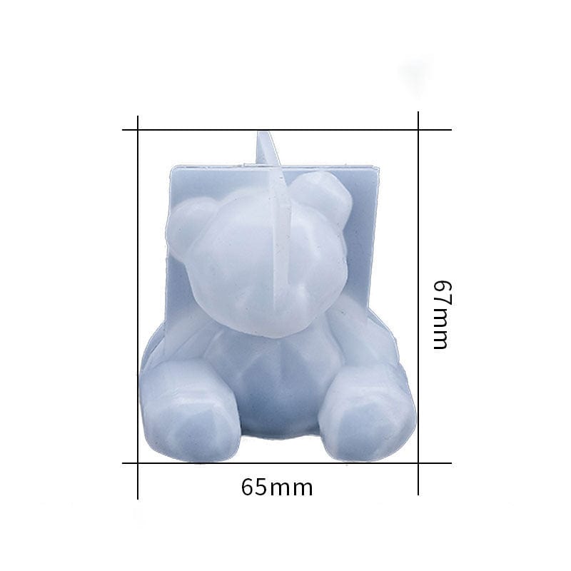 My Store Silicon Mould SEATING TEDDY BEAR CANDLE MOULD