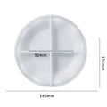 My Store Silicon Mould Round Tray With Wavy Boundry Mould