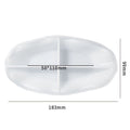 My Store Silicon Mould Oval Tray With Wavy Boundry Mould