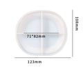 My Store Silicon Mould Small Oval Plate Mould
