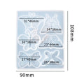 My Store Silicon Mould 6 Cavity 3D Butterfly Mould