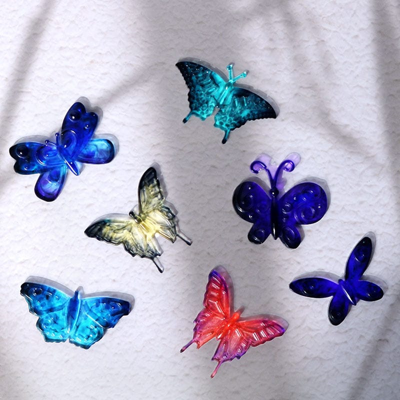 My Store Silicon Mould 6 Cavity 3D Butterfly Mould