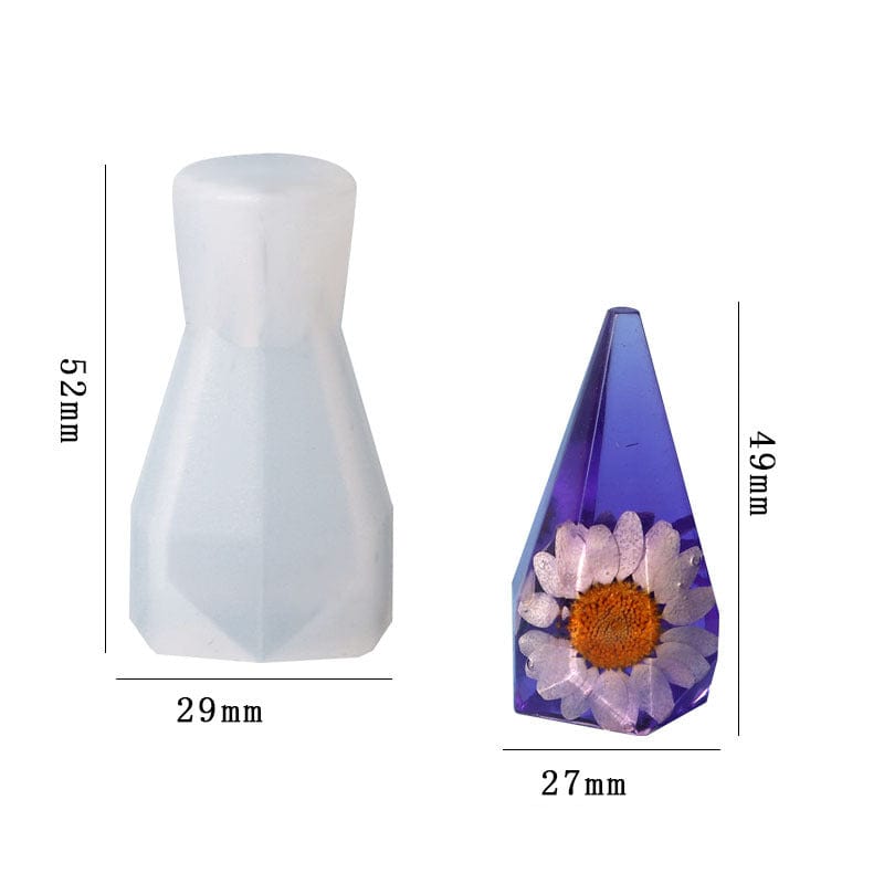 My Store Silicon Mould Cone Shaped Ring Holder & Candle Mould Design No 3