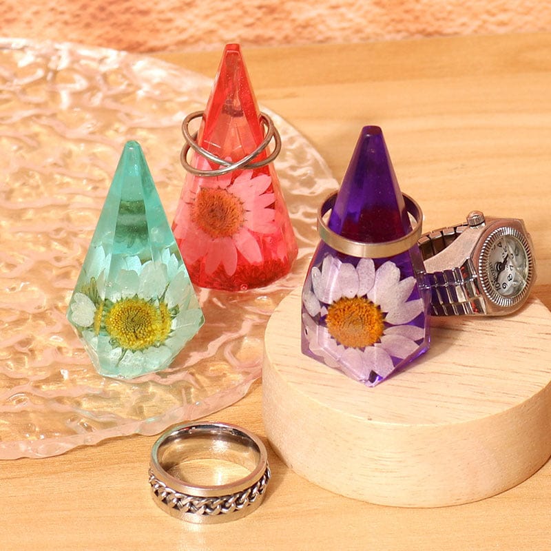 My Store Silicon Mould Cone Shaped Ring Holder & Candle Mould Design No 3