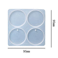 My Store Silicon Mould 4 Cavity Round Rakhi ,Lumba ,Jewellery & Clip Mould