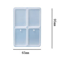 My Store Silicon Mould 4 Cavity Rectangle Rakhi ,Lumba ,Jewellery & Clip Mould