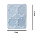 My Store Silicon Mould 4 Cavity Oval Scalap Rakhi ,Lumba ,Jewellery & Clip Mould