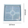 My Store Silicon Mould Holographic Square Trinklet Coaster Mould