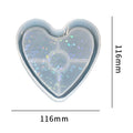 My Store Silicon Mould Holographic Heart Trinklet Coaster Mould