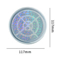 My Store Silicon Mould Holographic Big Round Trinklet Coaster Mould