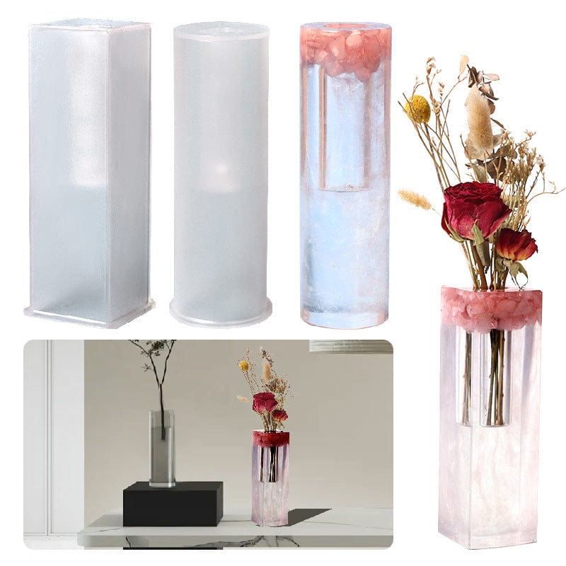 My Store Silicon Mould Square Planter & Flower Vase Mould