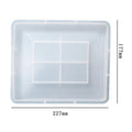 My Store Silicon Mould Rectangle Photo Frame & Coaster With Angular Boundary
