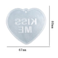 My Store Silicon Mould Heart Shaped With Kiss Me Writing Mould