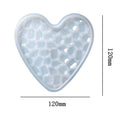 My Store Silicon Mould Heart Shaped Mosaic Texture Coaster Mould