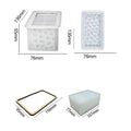 My Store Silicon Mould Rectangle Shaped With Mosaic Texture Storage Box