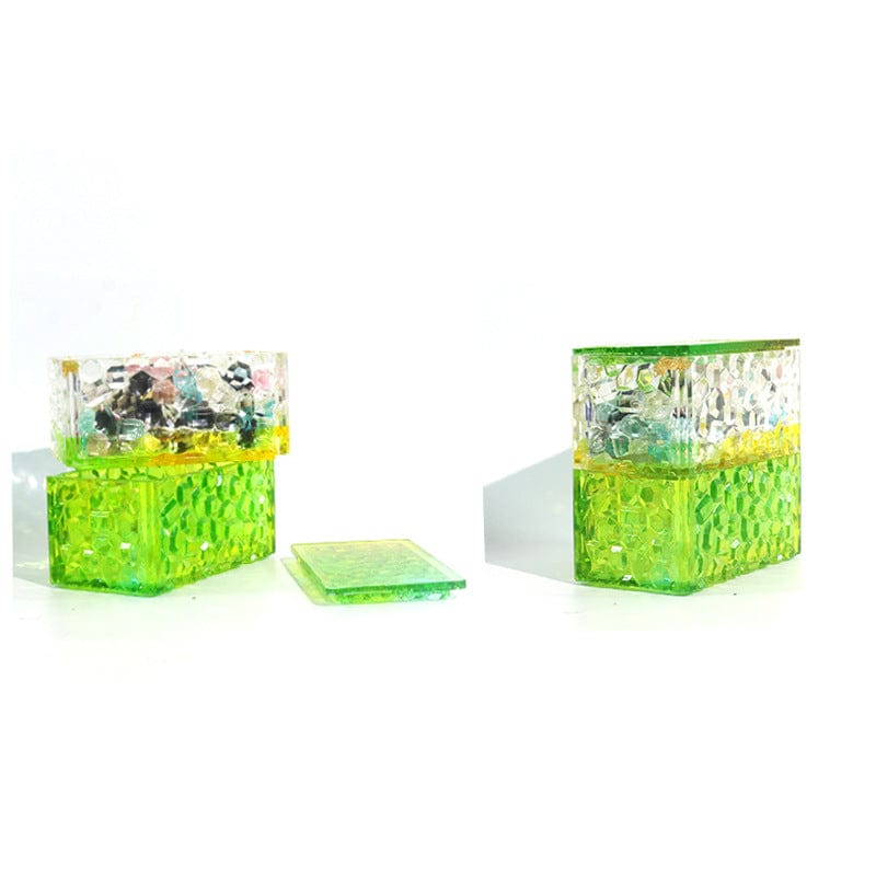 My Store Silicon Mould Rectangle Shaped With Mosaic Texture Storage Box