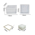 My Store Silicon Mould Square Shaped With Mosaic Texture Storage Box
