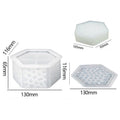 My Store Silicon Mould Hexagon Shaped With Mosaic Texture Storage Box