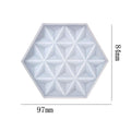 My Store Silicon Mould Hexagon With 3D 6 Corner Infinity Star Coaster Mould