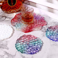 My Store Silicon Mould Round Agate Mosaic Texture Coaster Mould Des No : 5