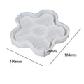 My Store Silicon Mould Plum Blossom Flower Chess Board Texture Trinklet Tray Mould