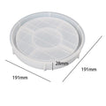 My Store Silicon Mould Round Chess Board Texture Trinklet Tray Mould