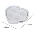 My Store Silicon Mould Heart Chess Board Texture Trinklet Tray Mould