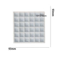 My Store Silicon Mould 36 Cavity Square Diamond Mosaic Mould For Recasting & Lippan Art