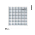 My Store Silicon Mould 36 Cavity Square Mosaic Mould For Recasting & Lippan Art