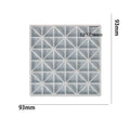 My Store Silicon Mould 72 Cavity Triangle Mosaic Mould For Recasting & Lippan Art