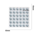 My Store Silicon Mould 36 Cavity 4 Leaf Mosaic Mould For Recasting & Lippan Art