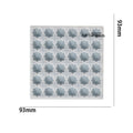 My Store Silicon Mould 36 Cavity 8 Corner Mosaic Mould For Recasting & Lippan Art