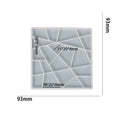 My Store Silicon Mould 24 Cavity Uneven Geometrical Shapes Mosaic Mould For Recasting & Lippan Art