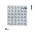 My Store Silicon Mould 36 Cavity 6 Corner Star Shaped Mosaic Mould For Recasting & Lippan Art